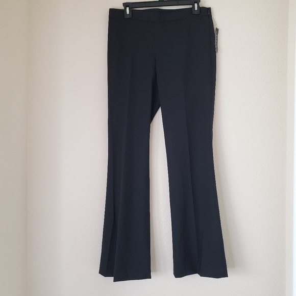 Theory Women Wool Black Flare Leg dress Pants Julianne Tailor Trouser Sz 8 Theory Women Wool Black Flare Leg dress Pants Julianne Tailor Trouser Sz 8